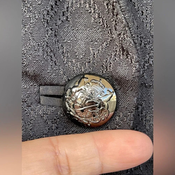 Juice Couture Notched Lapel goth Single-Breasted Blazer size 2 - Picture 5 of 14